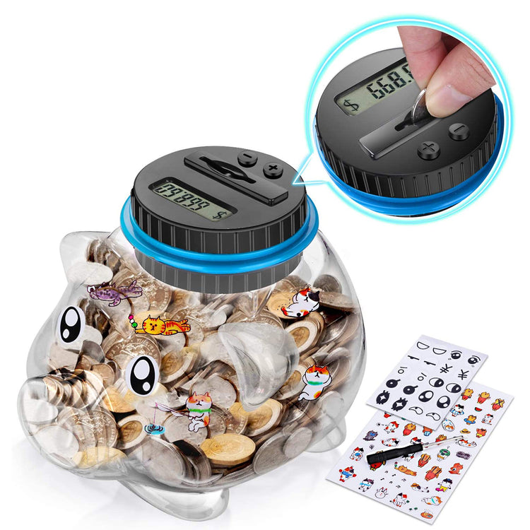 Salvadanaio - Maiale con monete digitali